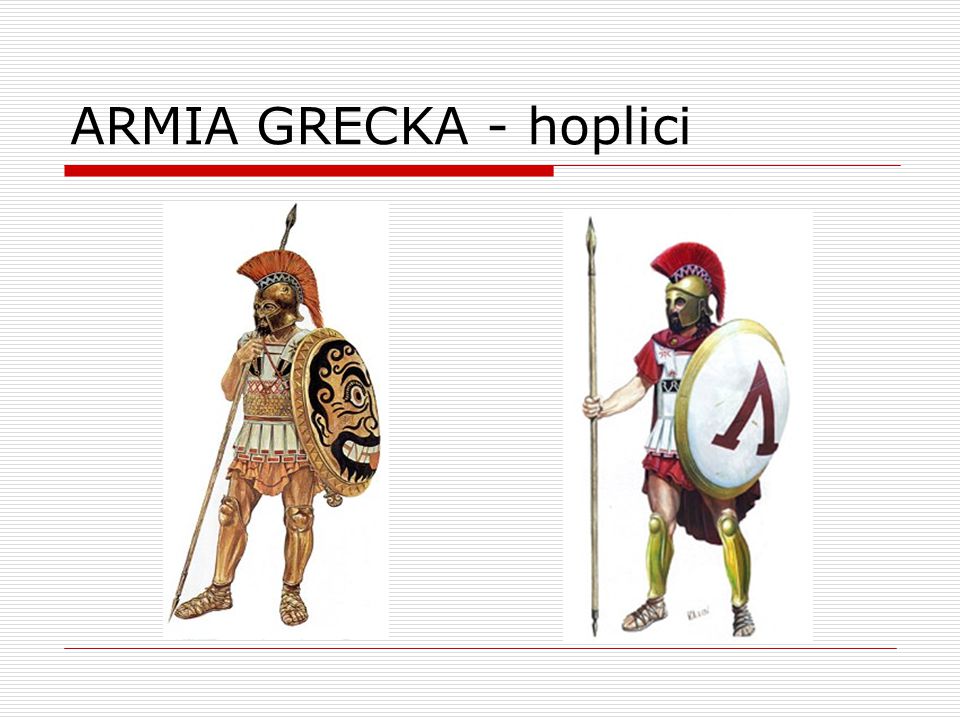 ARMIA GRECKA - hoplici