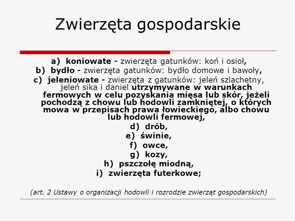 Ustawa O Ochronie Zwierząt - Ppt Pobierz