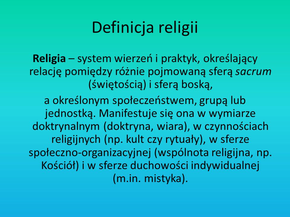 Definicja religii