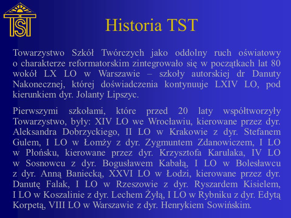 Historia TST
