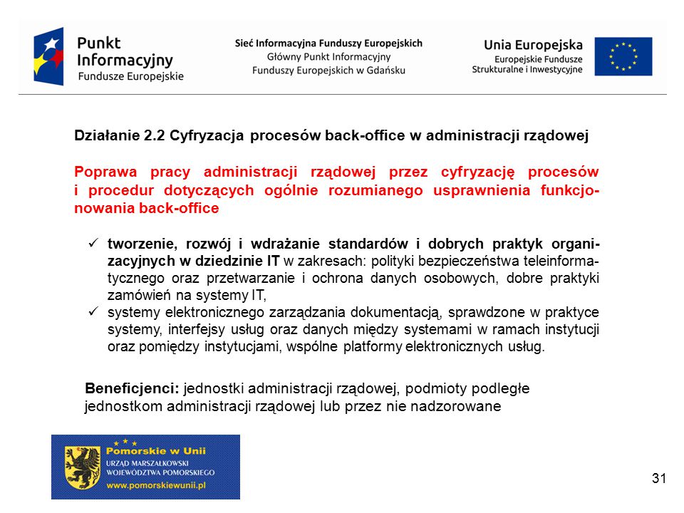 „Fundusze Europejskie Na Lata – Zatwierdzone Programy Operacyjne” - Ppt ...