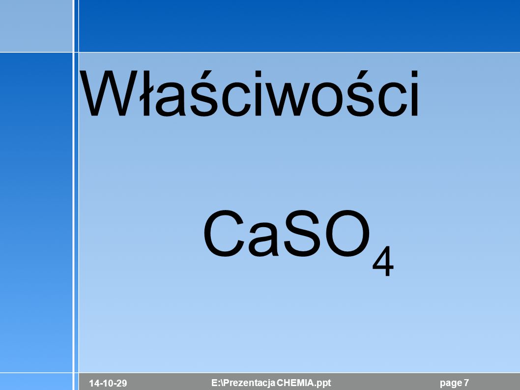 Właściwości CaSO4