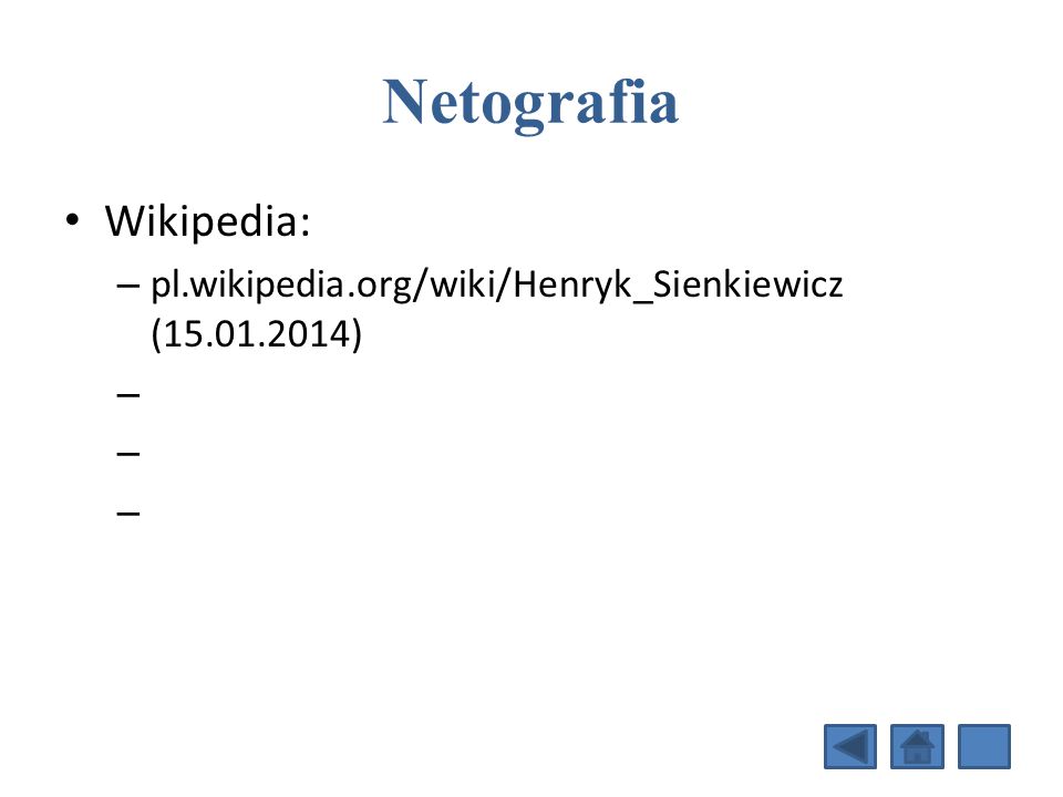 Netografia Wikipedia: