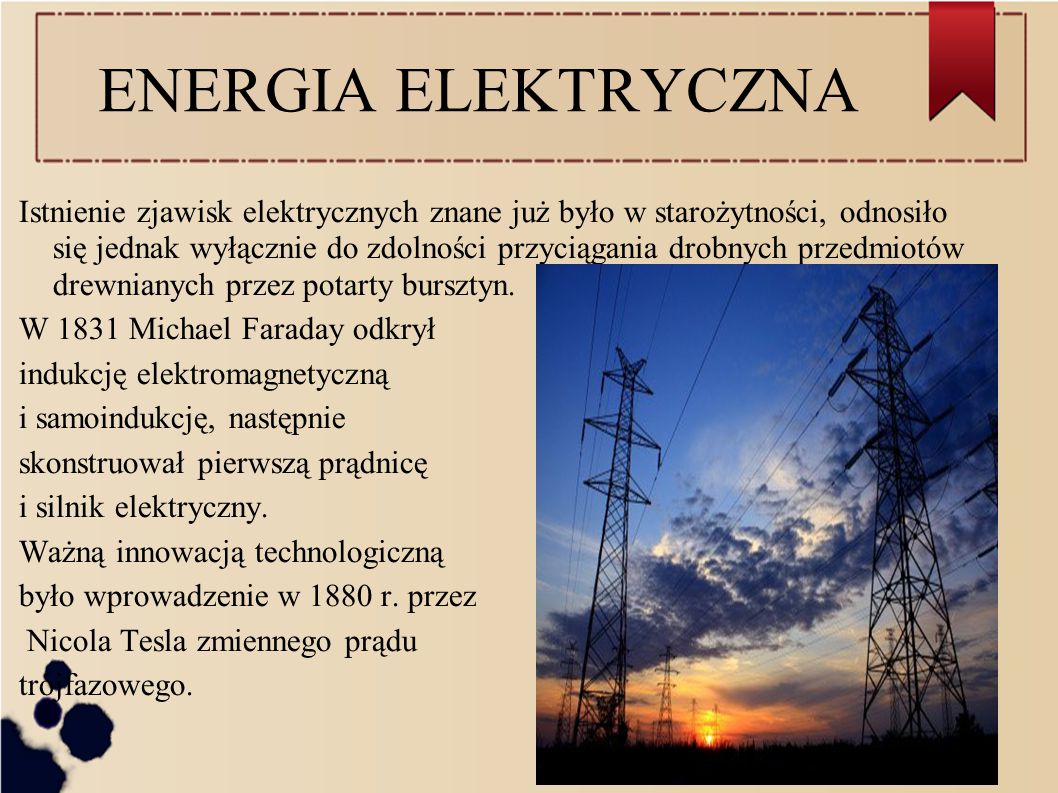 ENERGIA ELEKTRYCZNA