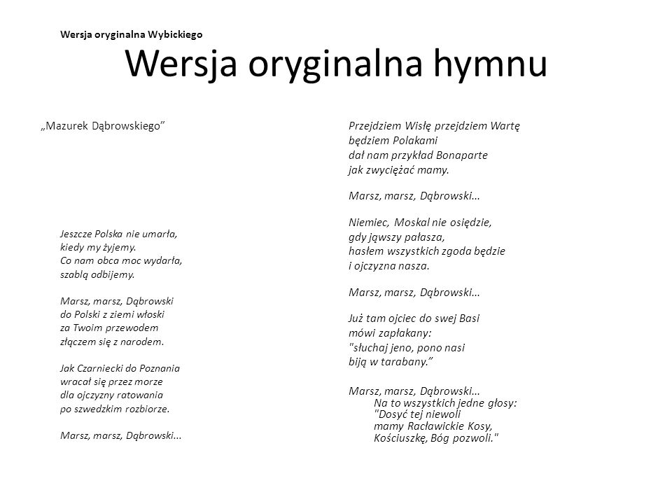 Hymn Polski Tekst Oryginalny What S New