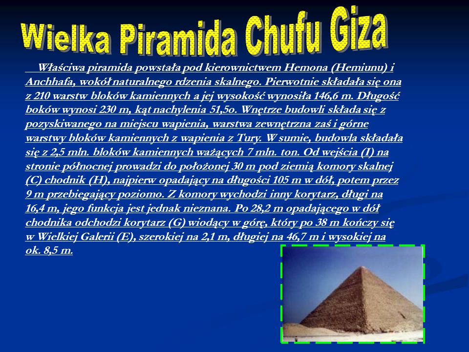 Wielka Piramida Chufu Giza