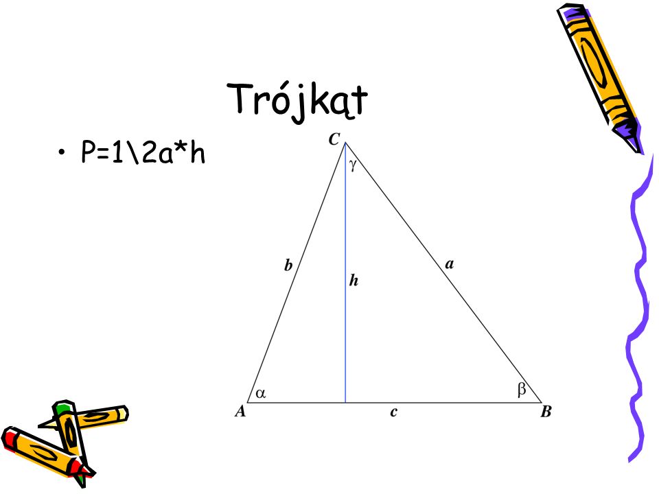Trójkąt P=1\2a*h