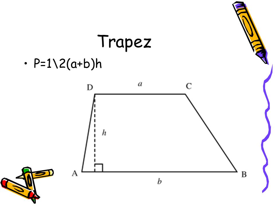 Trapez P=1\2(a+b)h