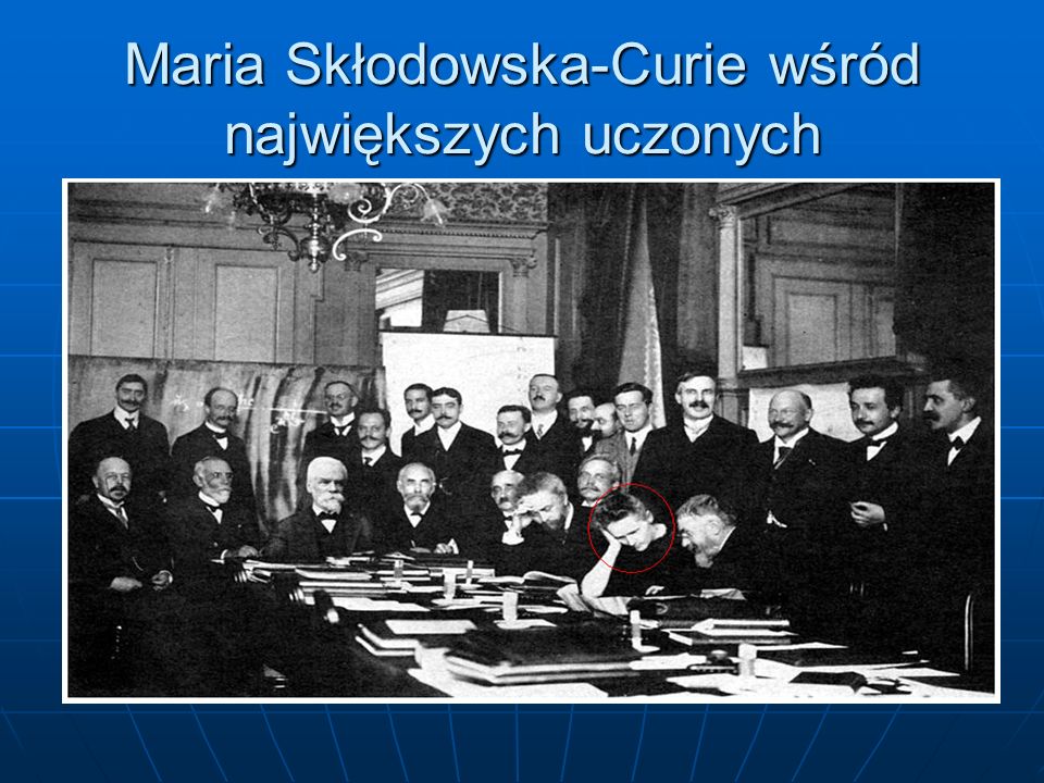 Maria Skłodowska-Curie wśród największych uczonych