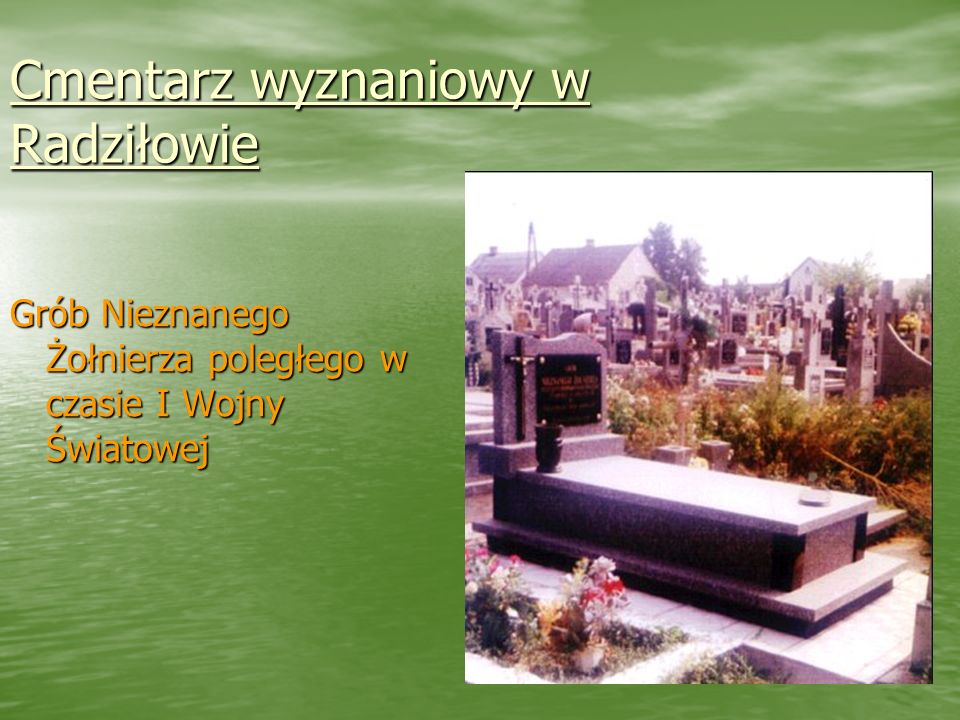 Cmentarz wyznaniowy w Radziłowie