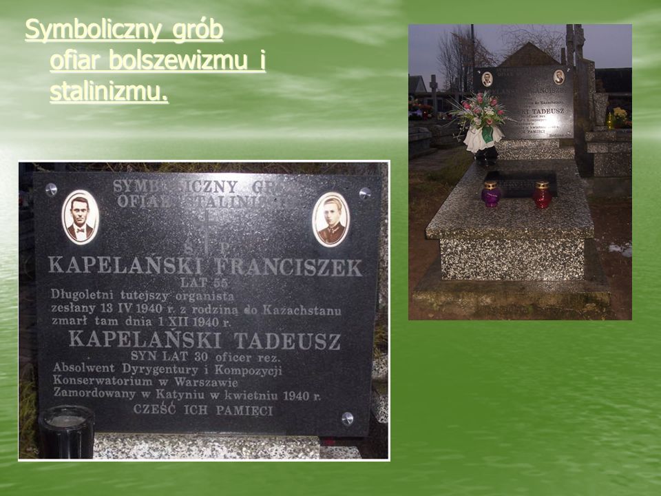 Symboliczny grób ofiar bolszewizmu i stalinizmu.