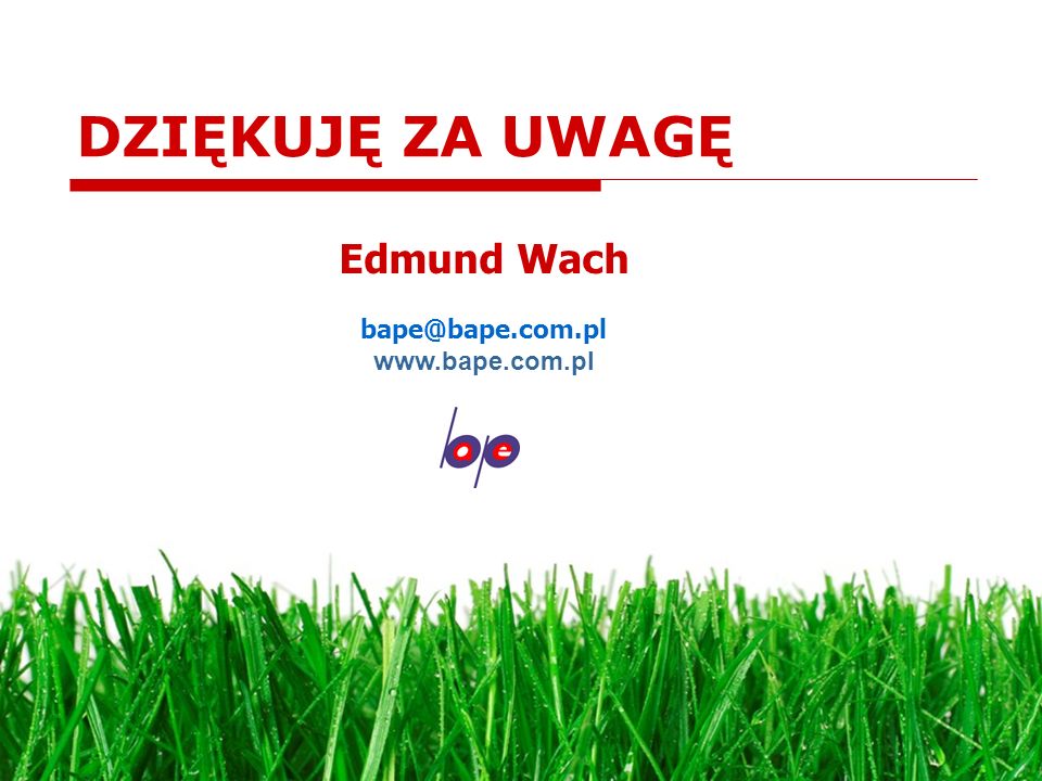 DZIĘKUJĘ ZA UWAGĘ Edmund Wach   25
