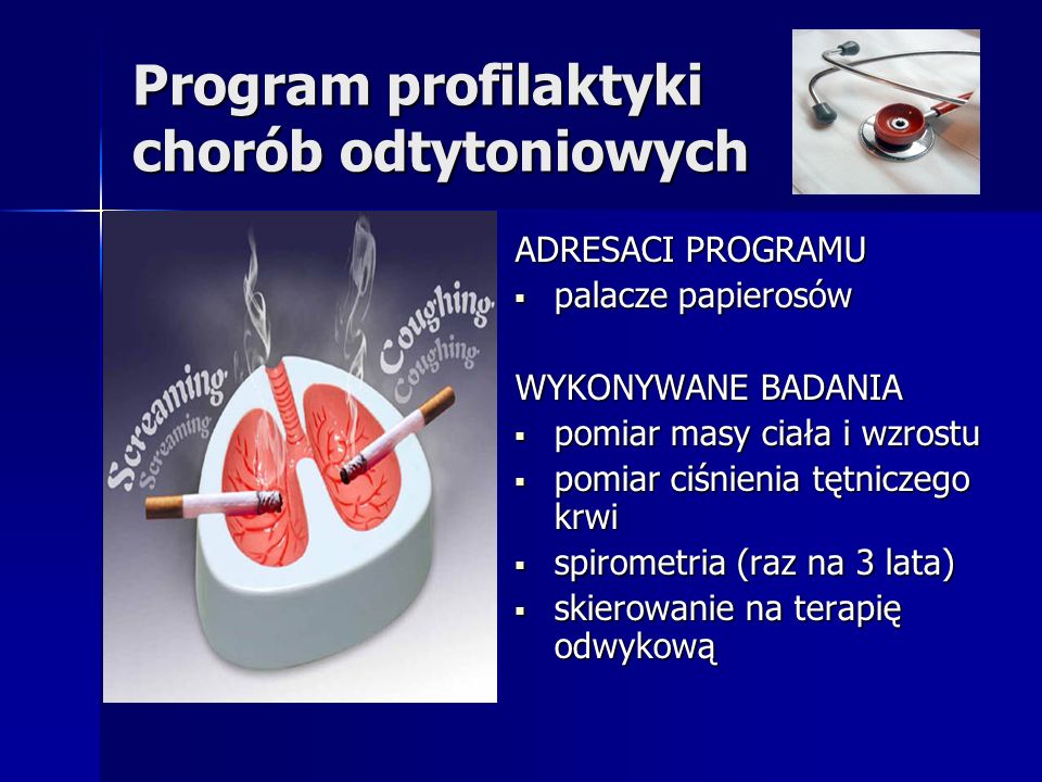 Program profilaktyki chorób odtytoniowych