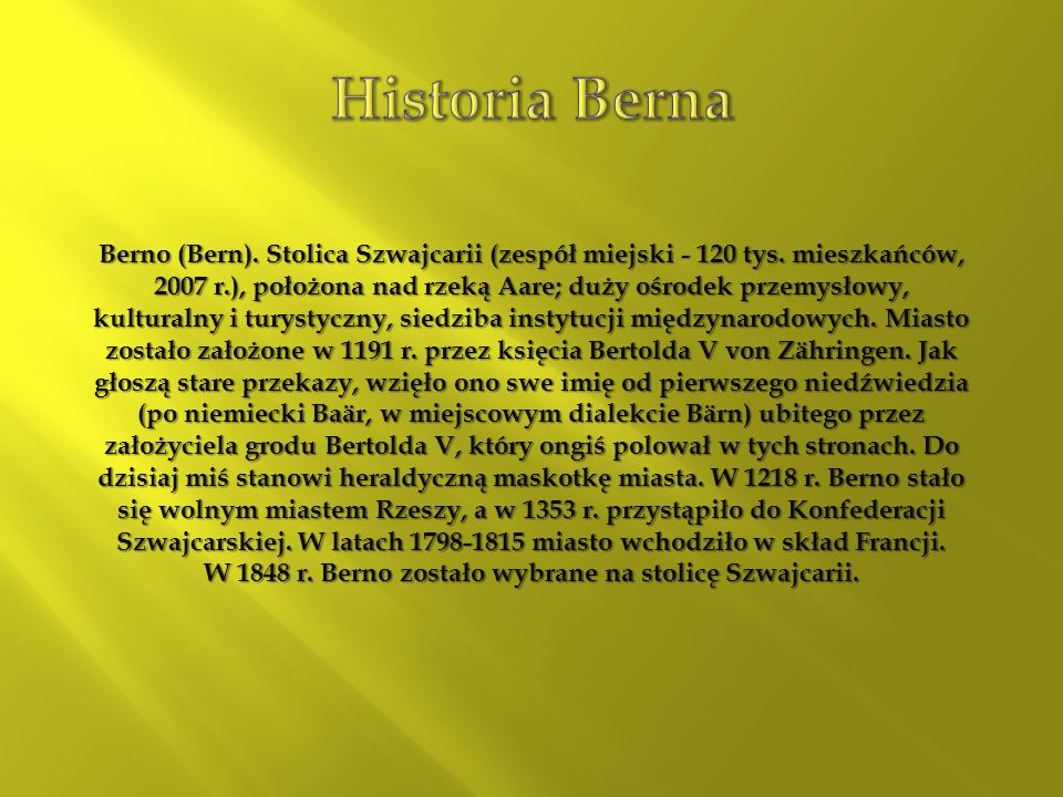Historia Berna