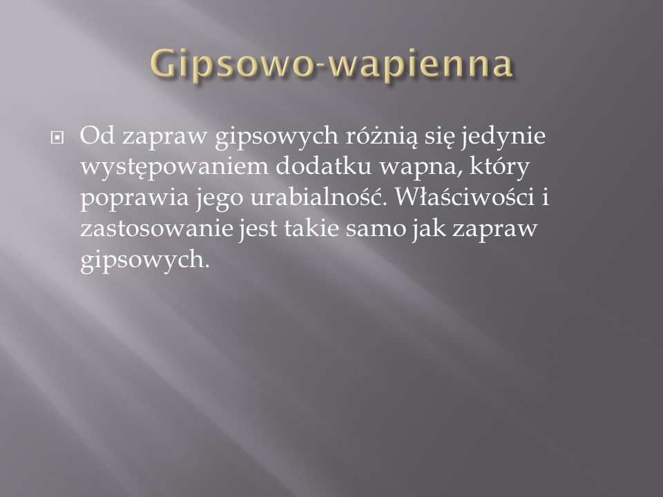 Gipsowo-wapienna
