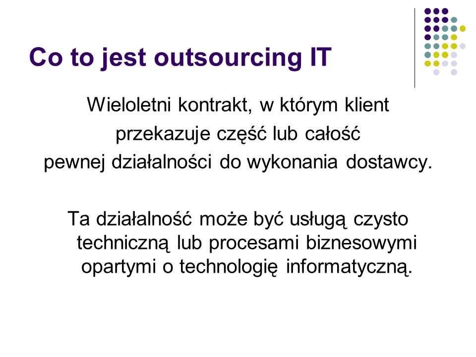 Co to jest outsourcing IT