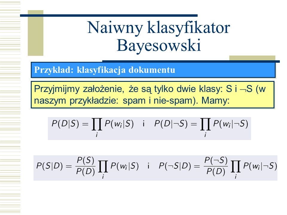Naiwny klasyfikator Bayesowski