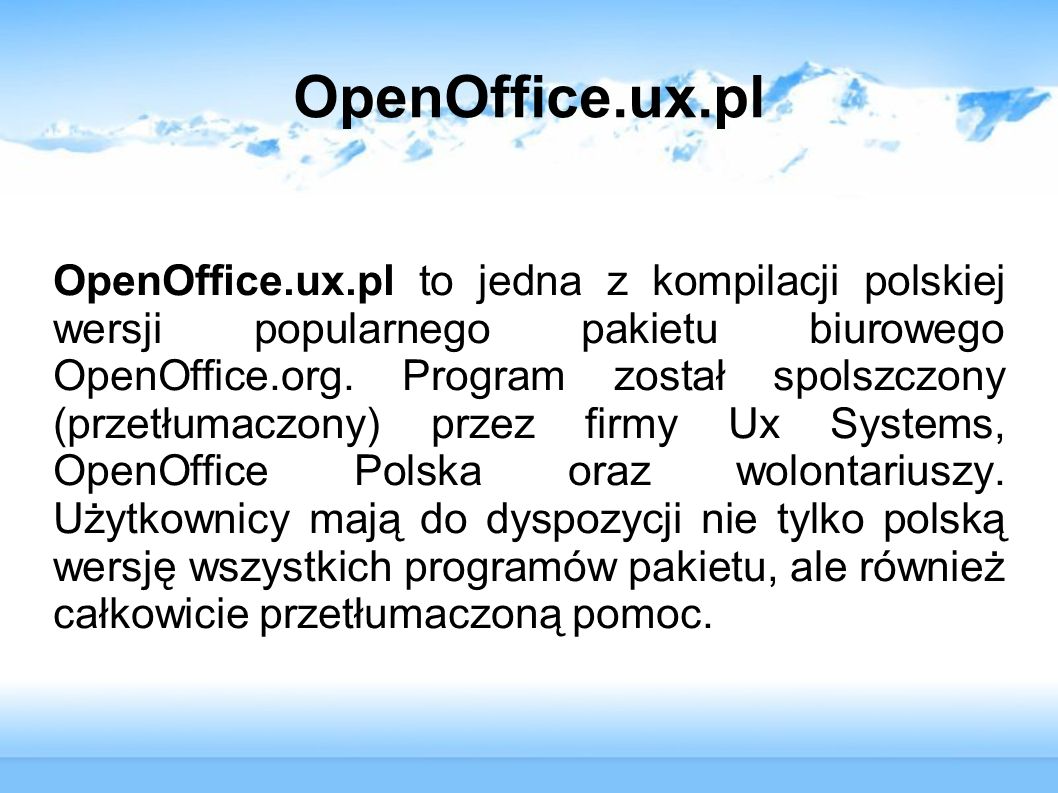 OpenOffice.ux.pl