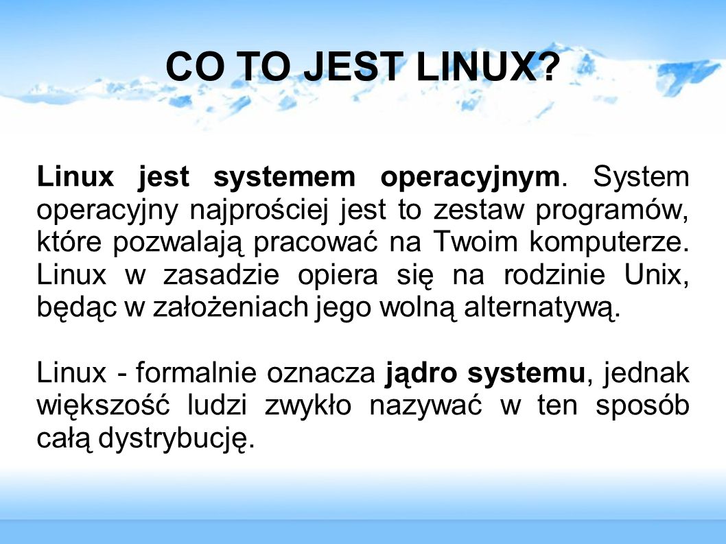 CO TO JEST LINUX