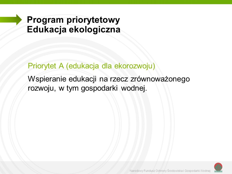 Program priorytetowy Edukacja ekologiczna