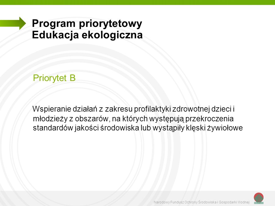 Program priorytetowy Edukacja ekologiczna