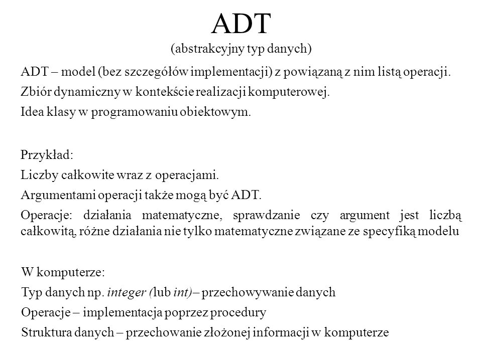ADT (abstrakcyjny typ danych)