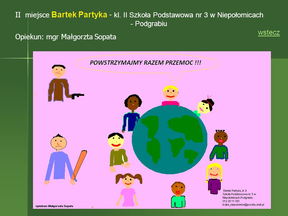 II miejsce Bartek Partyka - kl