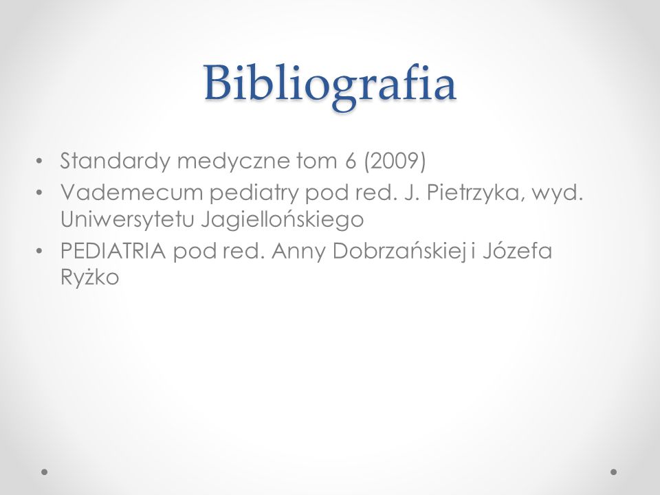 Bibliografia Standardy medyczne tom 6 (2009)