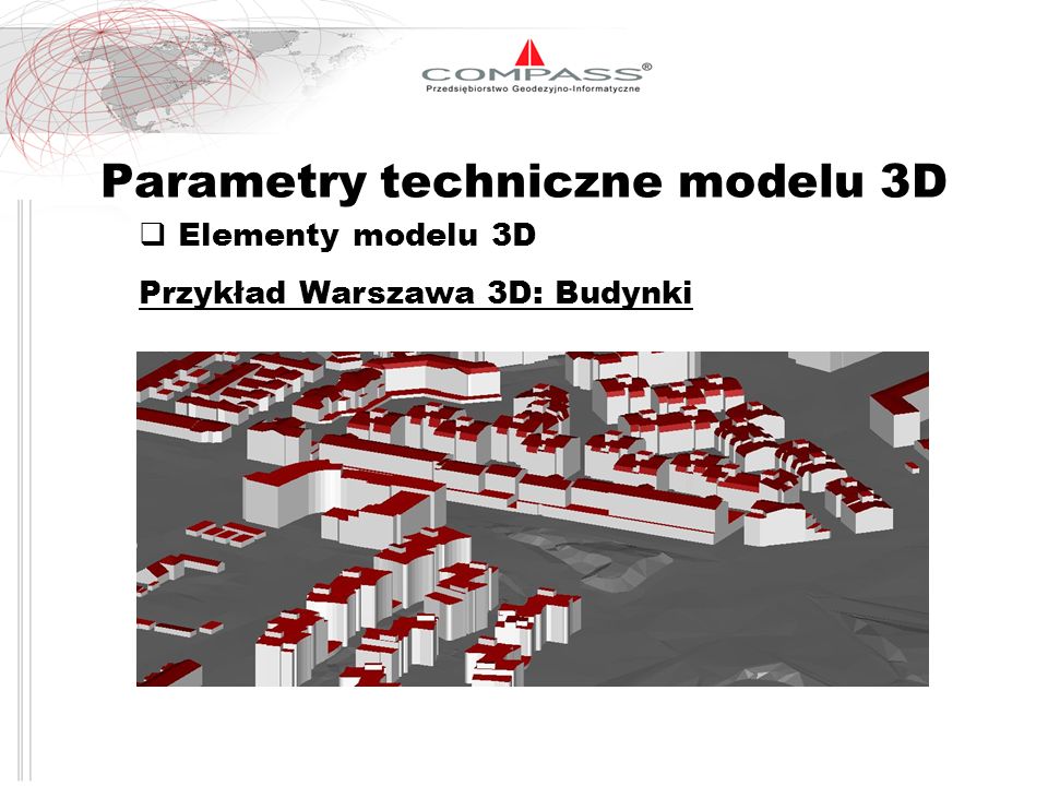 Parametry techniczne modelu 3D
