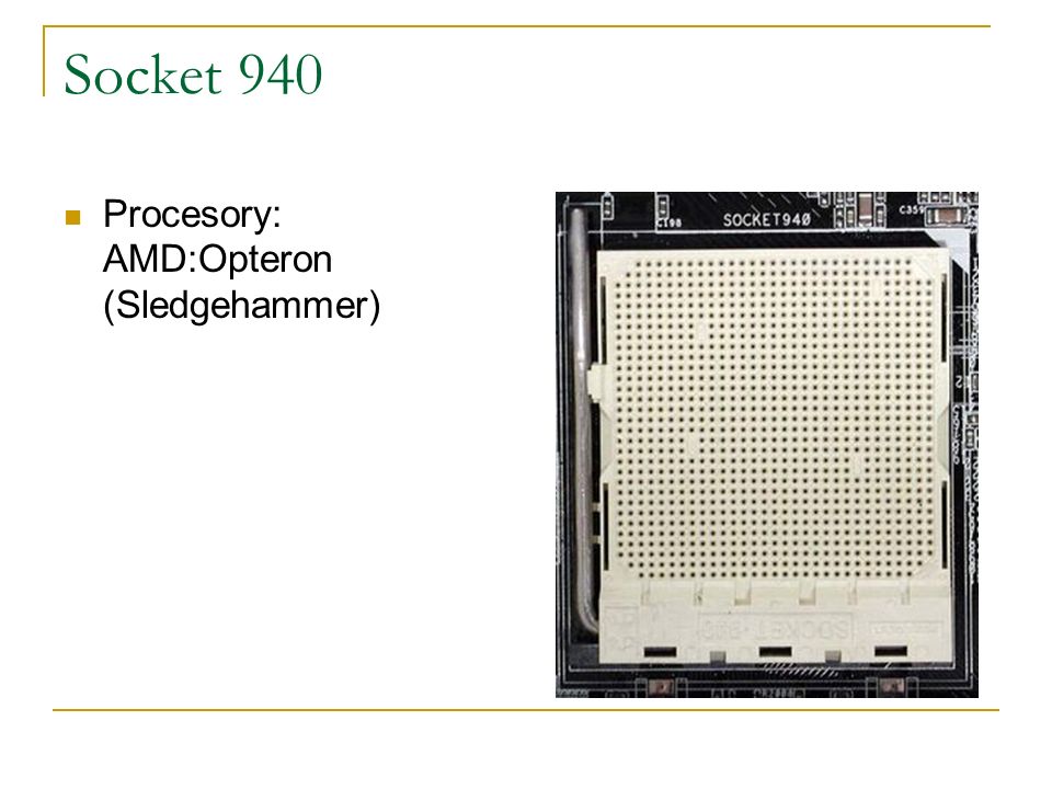 Socket 940 Procesory: AMD:Opteron (Sledgehammer)