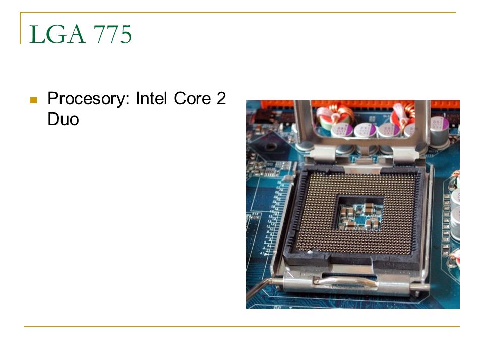LGA 775 Procesory: Intel Core 2 Duo