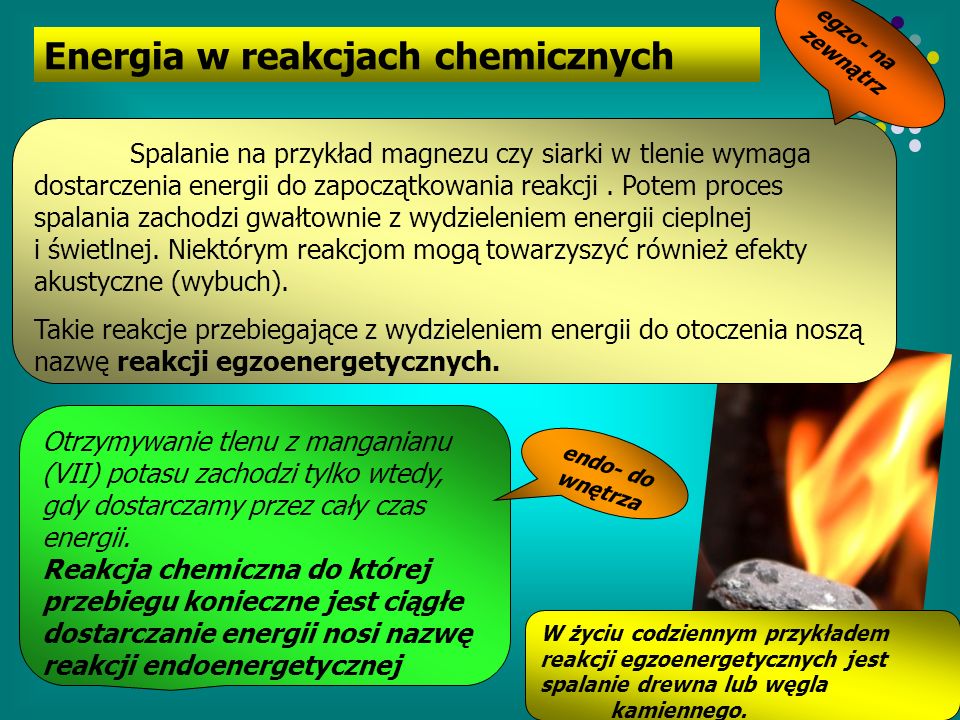 Energia w reakcjach chemicznych