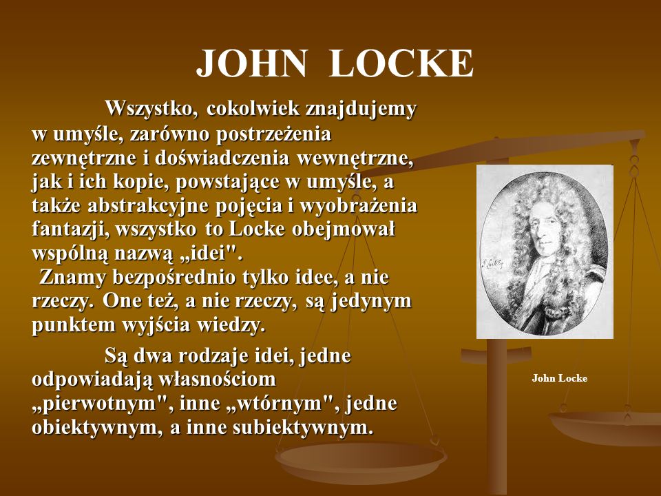JOHN LOCKE