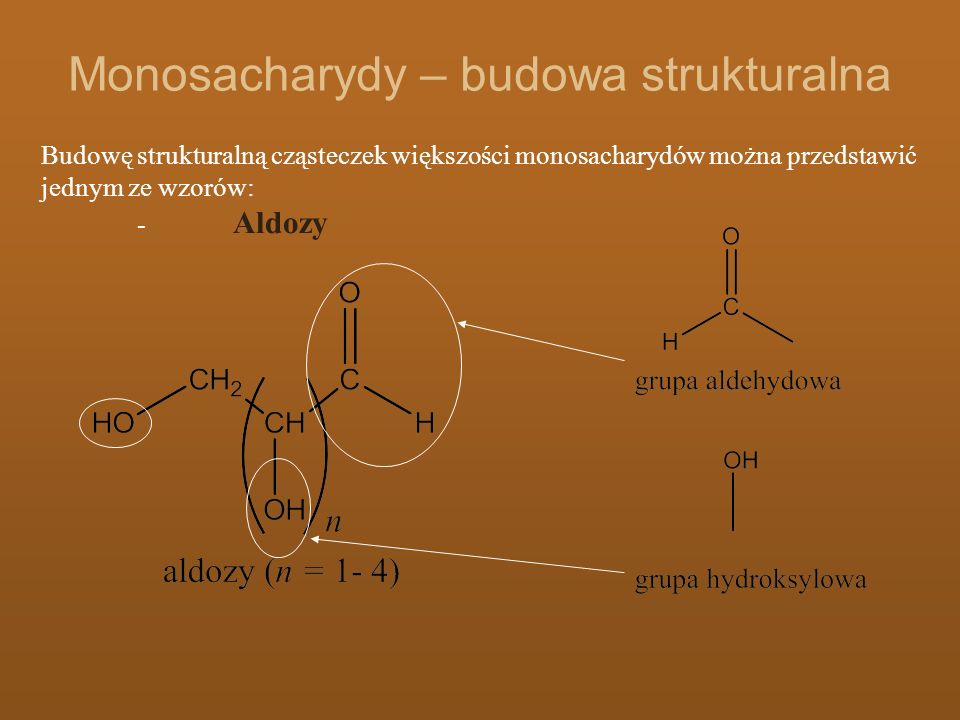 Monosacharydy – budowa strukturalna