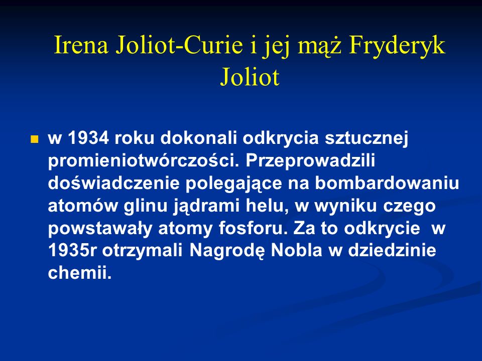 Irena Joliot-Curie i jej mąż Fryderyk Joliot