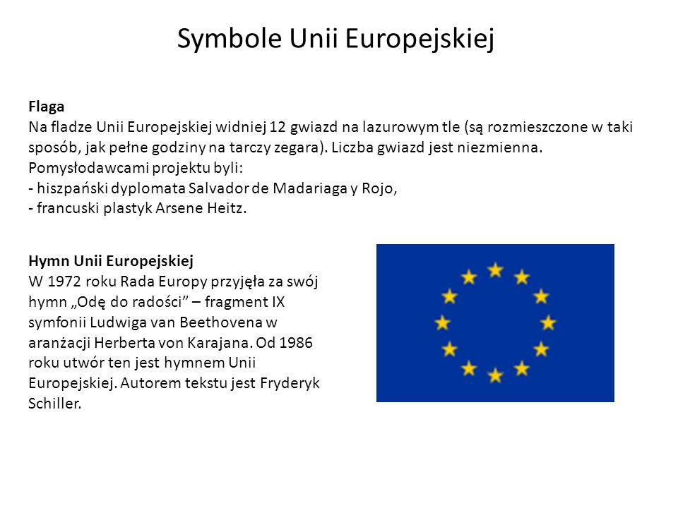 Symbole Unii Europejskiej