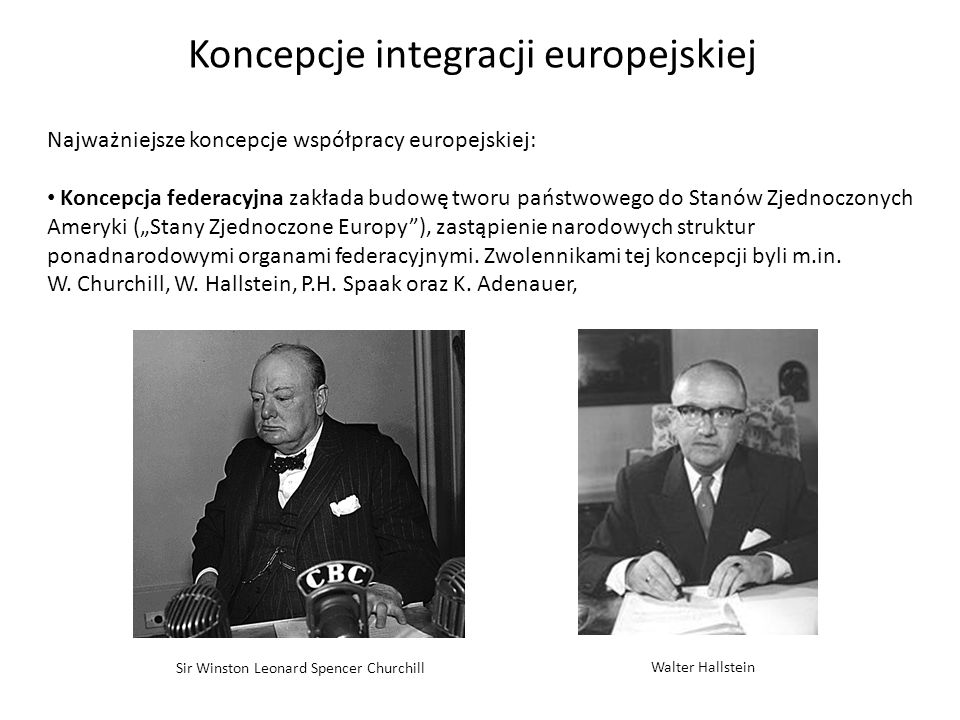 Koncepcje integracji europejskiej