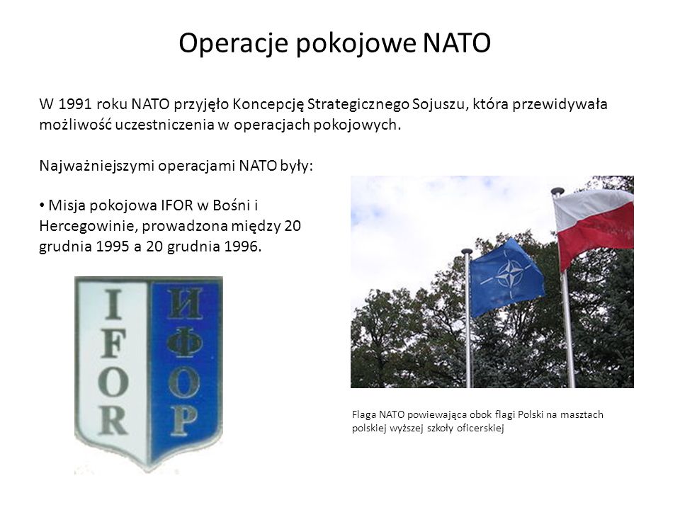 Operacje pokojowe NATO