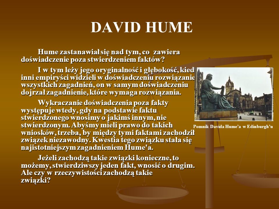 Pomnik Davida Hume’a w Edinburgh’u