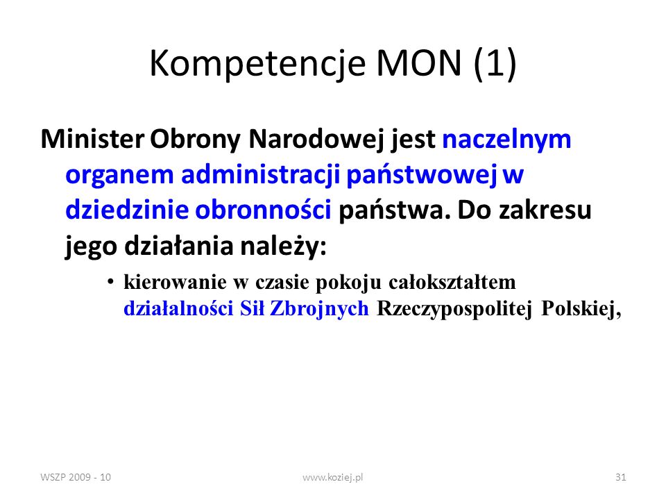 Kompetencje MON (1)
