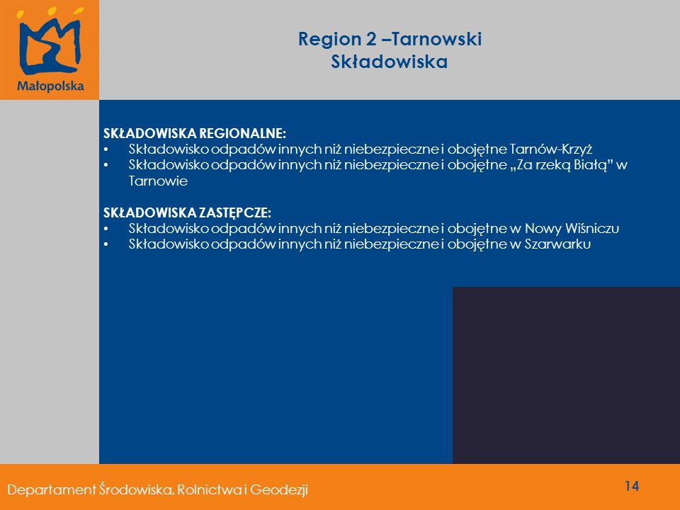 Region 2 –Tarnowski Składowiska