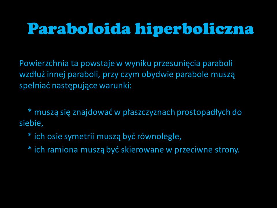 Paraboloida hiperboliczna