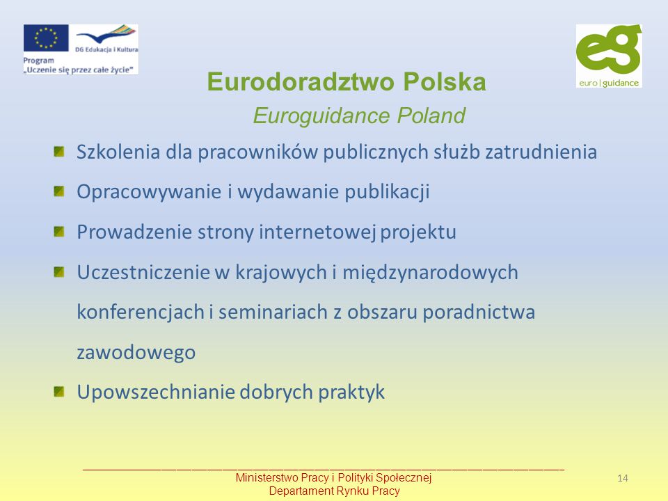 Eurodoradztwo Polska Euroguidance Poland