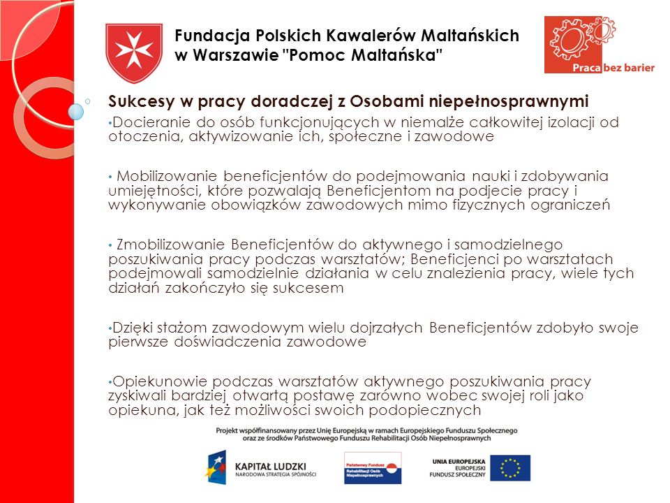 Fundacja Polskich Kawalerów Maltańskich w Warszawie Pomoc Maltańska