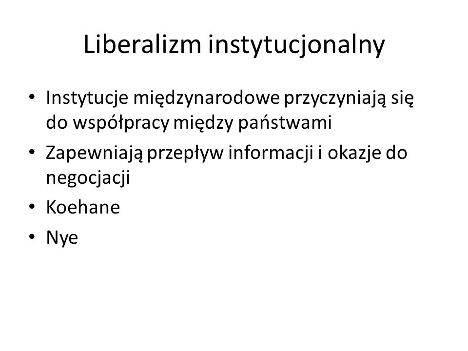 Liberalizm instytucjonalny