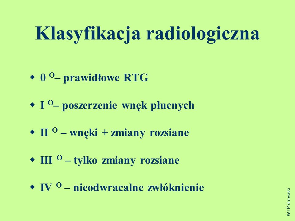 Klasyfikacja radiologiczna