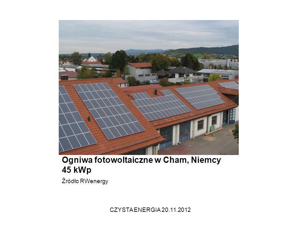 Ogniwa fotowoltaiczne w Cham, Niemcy 45 kWp