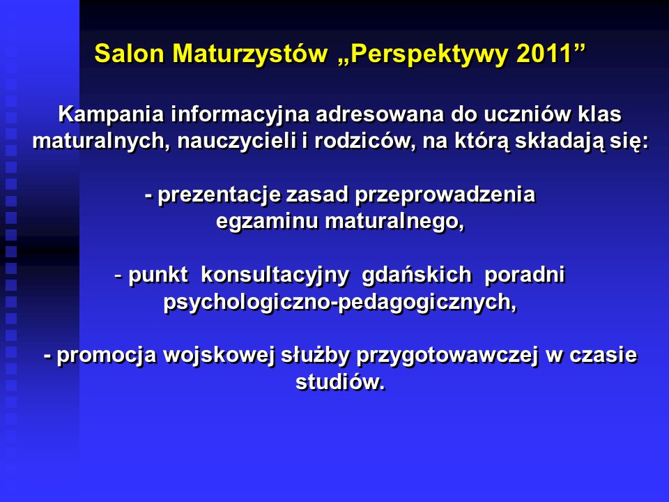 Salon Maturzystów „Perspektywy 2011