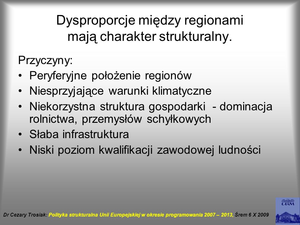 Dysproporcje między regionami mają charakter strukturalny.
