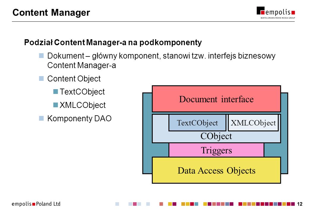 Content Manager Document interface CObject Triggers